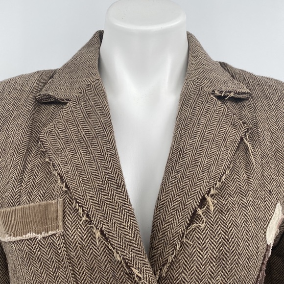 Princy By Jessica Simpson Brown Corduroy Blazer Jacket Medium - Picture 10 of 15